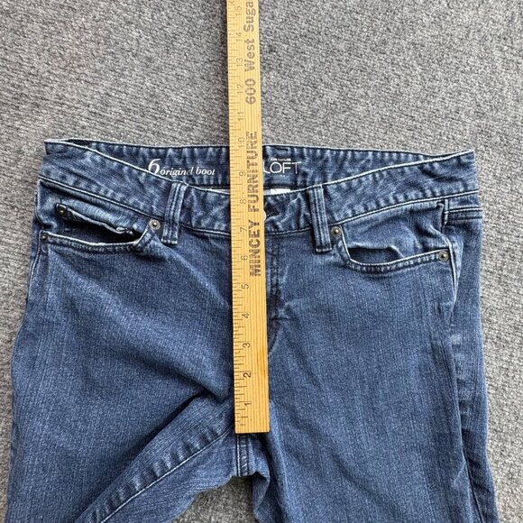 Ann Taylor Loft Jeans Womens 6 Original Bootcut 31.5L Causal Cowgirl Western - Picture 8 of 12